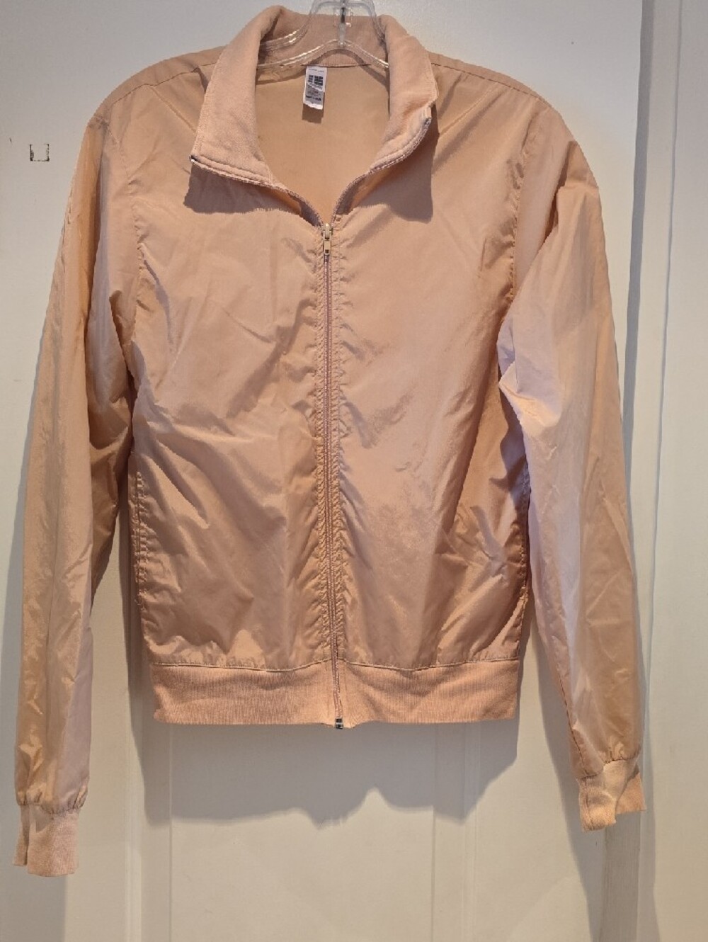 Standart American  Cream  Zip-Up Bomber Jacket S - Picture 2 of 8